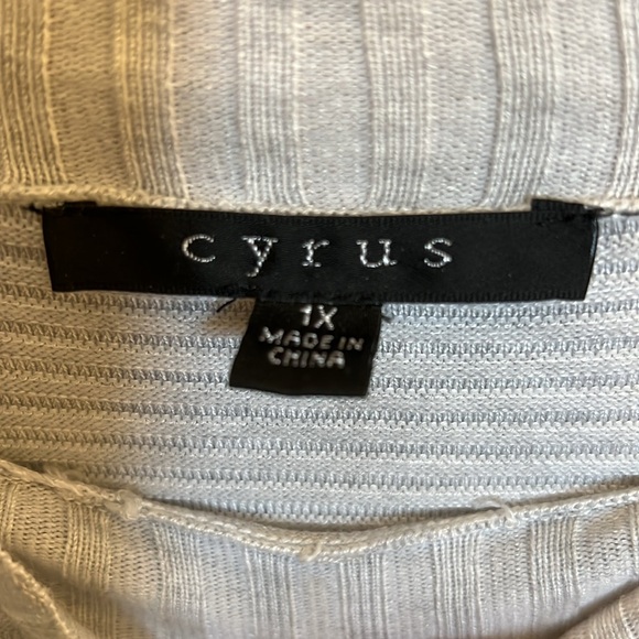 Cyrus Hi-Low Pullover with Drop 3/4 Sleeves - Size 1X - Picture 3 of 4